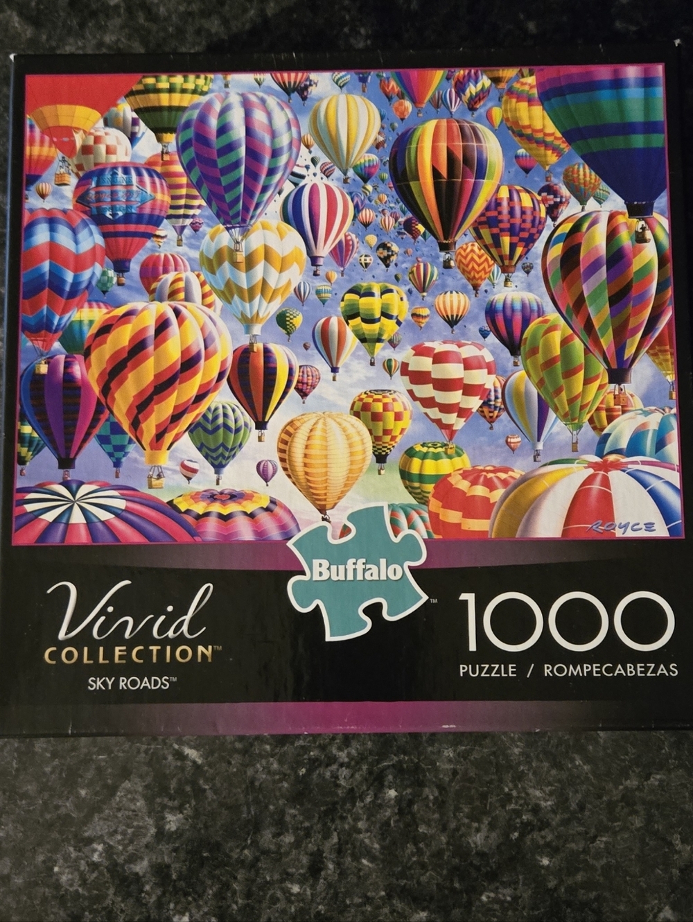 Buffalo David Bitton Puzzle Box with Multicolor Jigsaw Pieces